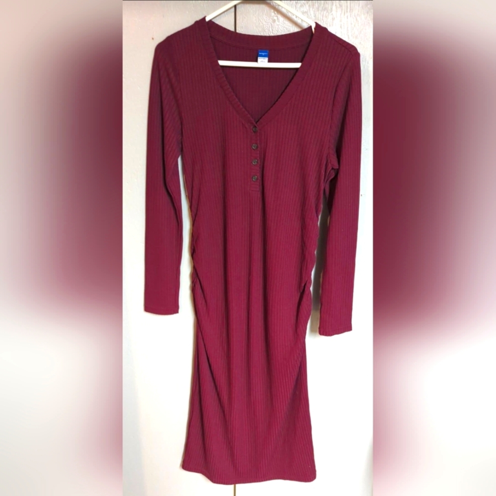 Maroon Dress from Old Navy Maternity